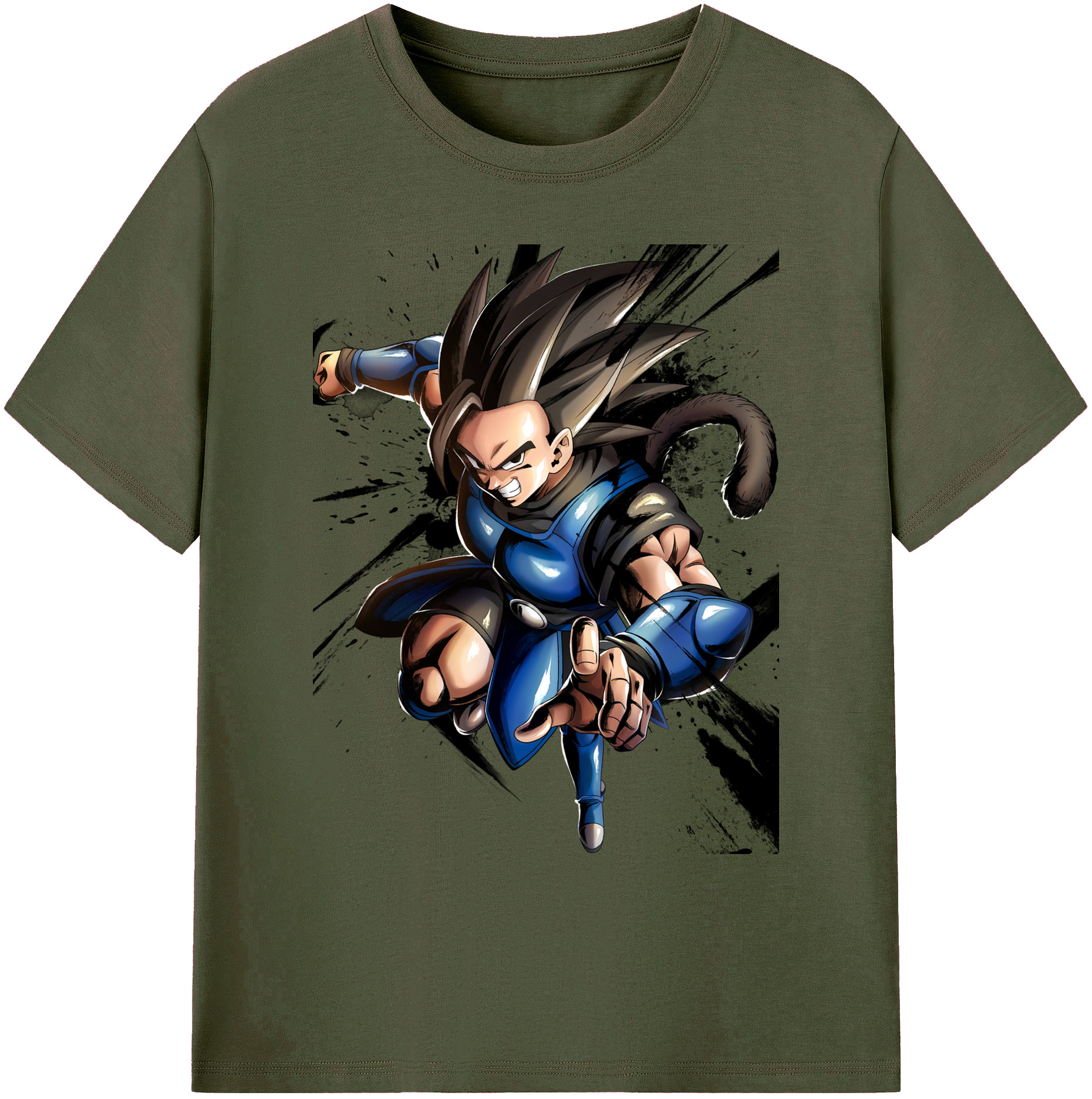 （画像用） ドラゴンボール ベジータ四世（Bejīta Yonsei）DRAGON BALL Vegeta IV 綿100％ メンズ半袖Tシャツ｜肌触りやわらか＆通気性